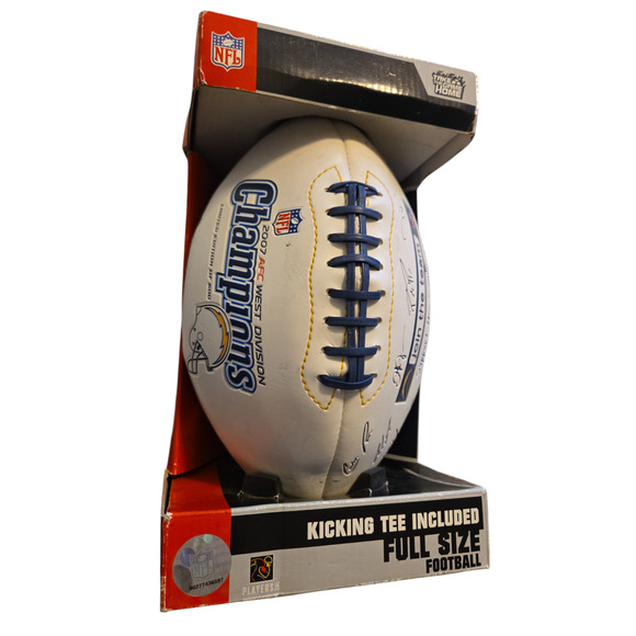 San Diego Chargers 2007 AFC West Champions Football Box #406 of 600 - Picture 1 of 6